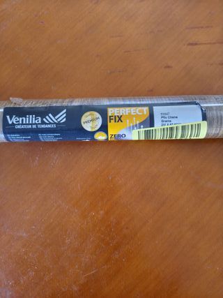 Venilia Lámina adhesiva Perfect Fix, Madera Roble escuro, 67,5cm x 2m, Espesor 150μ, Vinilo autoadhesivo para muebles o cocina,