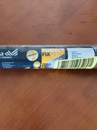 Venilia Lámina adhesiva Perfect Fix, Madera Roble escuro, 67,5cm x 2m, Espesor 150μ, Vinilo autoadhesivo para muebles o cocina,