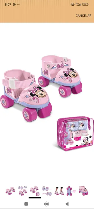 Patines de Minnie Mouse Rosas
