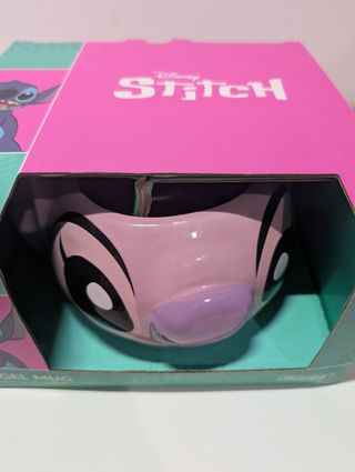Paladone - Taza de café de cerámica de 450 ml con la forma de Angel de Disney. Producto oficial de Lilo & Stitch. Artículos nove