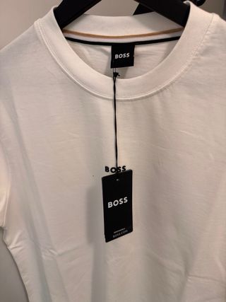 Camiseta BOSS blanca manga corta hombre