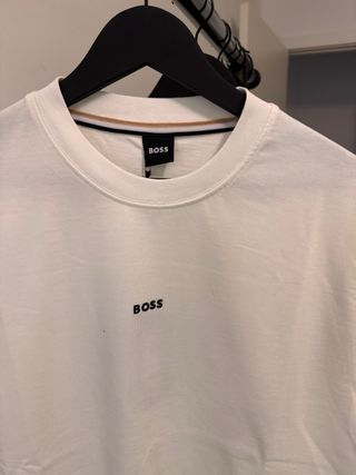 Camiseta BOSS blanca manga corta hombre