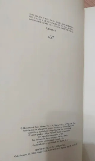 GÓNGORA - PICASSO - LIBRO FACSIMIL ARTE COLECCIÓN