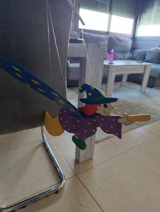 Decoración Bruja Voladora Colgante