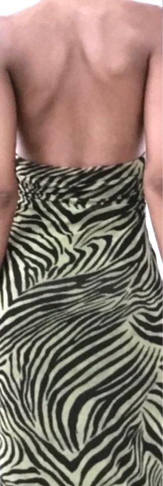 Vestido halter animal print Zara M/S