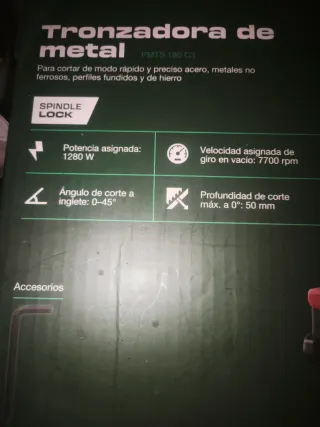 Parkside Tronzadora de Metal PMTS 180 C3