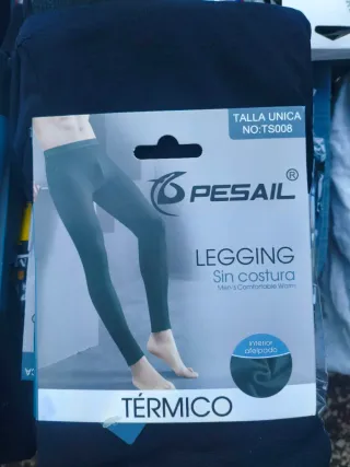 Leggings Térmicos Pesail Talla Única Negro