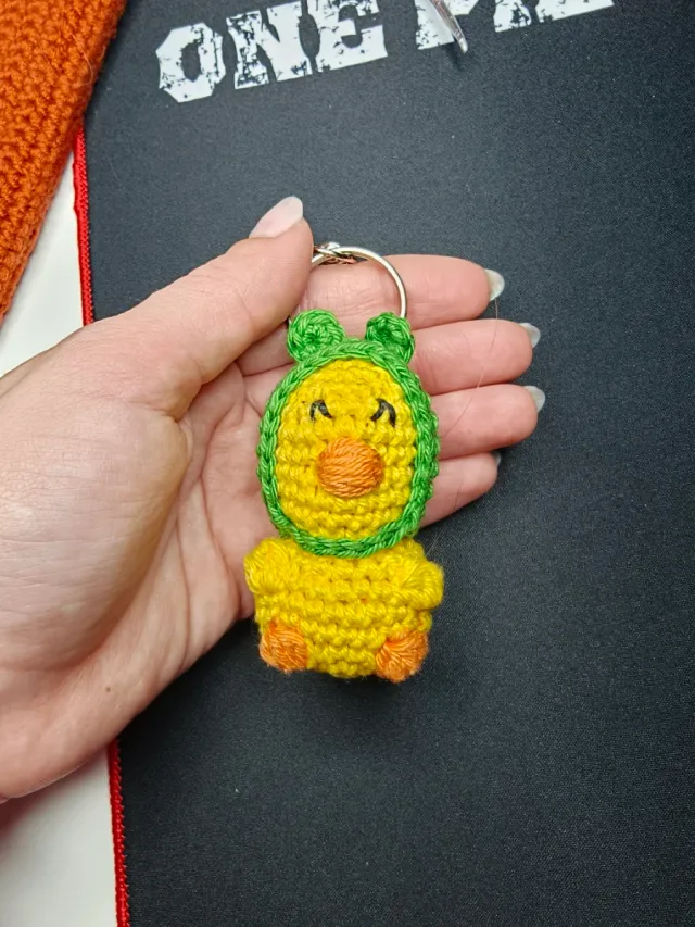 Llavero Pato Rana Crochet