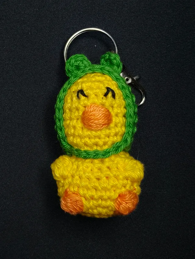 Llavero Pato Rana Crochet