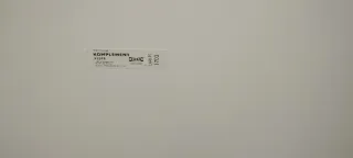 4 baldas Ikea Komplement 75x58 cm Blanca