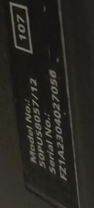 Televisión Philips 50 Gris