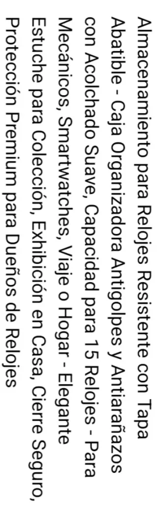 Estuche para 10 relojes negro y gris