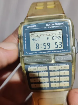 Reloj Casio Data Bank Telememo 50