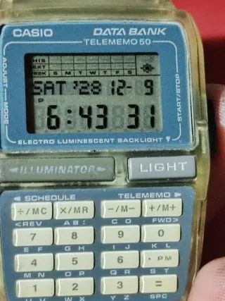 Reloj Casio Data Bank Telememo 50
