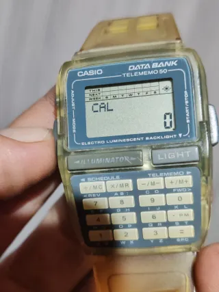 Reloj Casio Data Bank Telememo 50