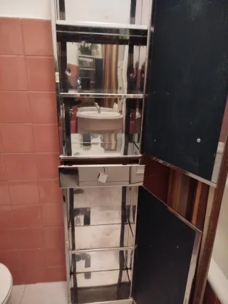 Armario espejo baño plata