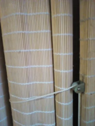 Estor enrollable bambú madera nuevo