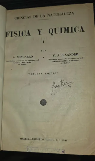 Lote 8 Libros antiguos Fisica Matematicas Quimica