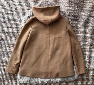 Parka Zara Mujer Talla S Camel Con Capucha