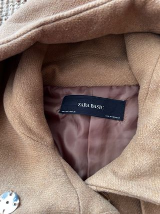 Parka Zara Mujer Talla S Camel Con Capucha