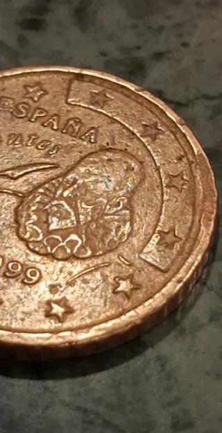 Moneda 1 Euro España Cervantes 1999