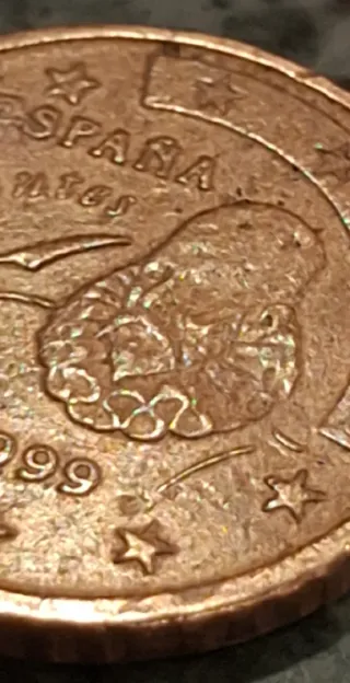 Moneda 1 Euro España Cervantes 1999