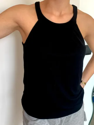 Blusa Vero Moda Negra Transparente