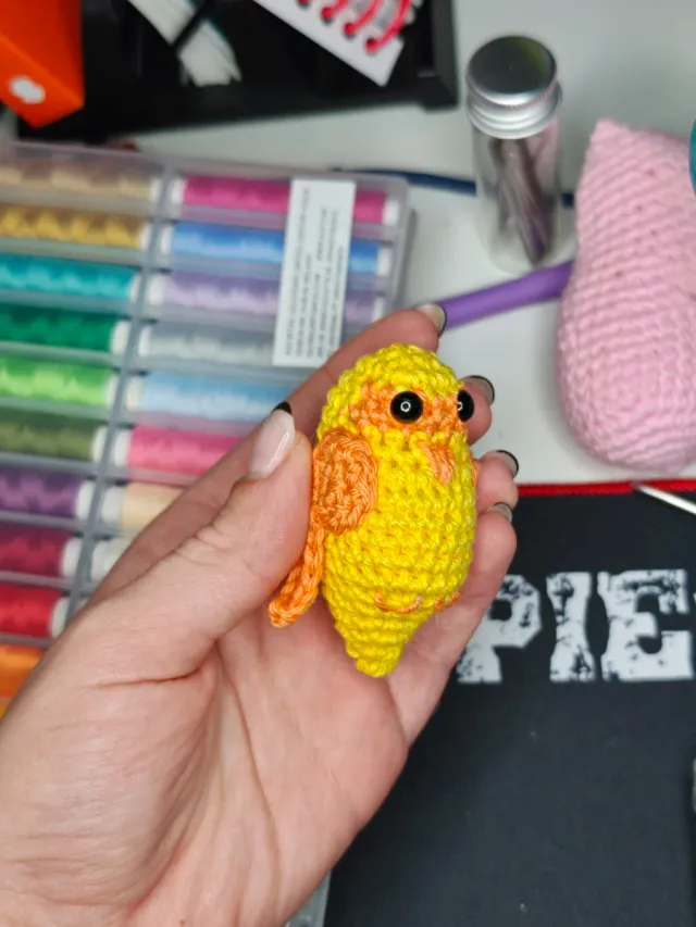 Pajarito Crochet Llavero
