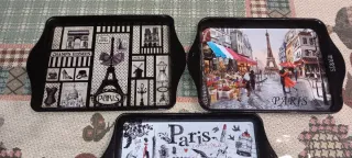 Set 3 Vassoi Decorati Parigi