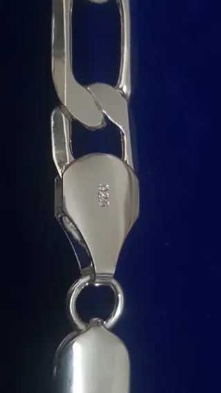 Cadena Cubana 6mm de Plata 925 Unisex 65cm (26”)