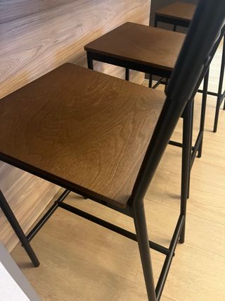 EN MADRID 3 taburetes altos ikea Sandsberg