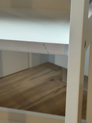 Estantería HERNING 3 baldas blanca