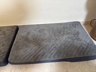 Cama viscoelástica para perros gris