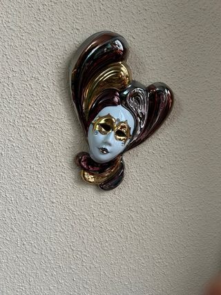 Máscara Veneciana Cerámica Decorativa