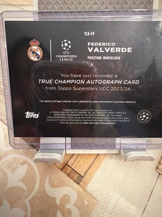 Cromo Federico Valverde Autógrafo Real Madrid