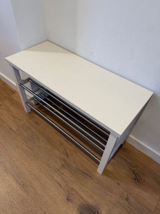 Banco zapatero blanco