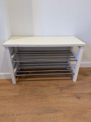 Banco zapatero blanco