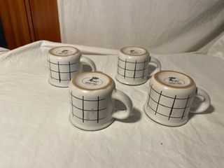 4 Tazas Espresso Cerámica Santa Clara