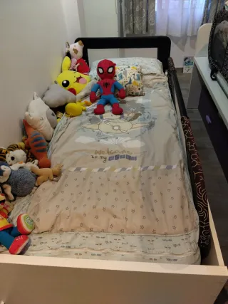 Cama nido lila con 2 camas