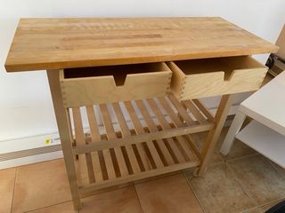 Carrito Auxiliar Cocina Ikea Madera