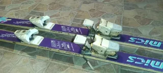 Esquís Fischer con fijaciones