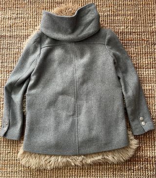 Parka Zara gris capucha mujer Talla S