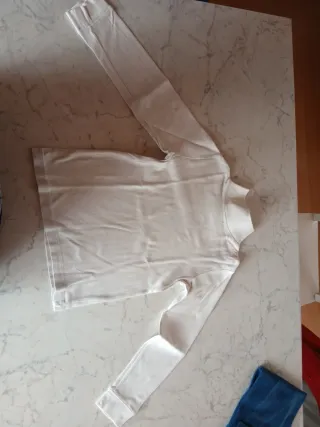 2 magliette cotone collo alto manica lunga