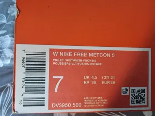 T38 Nike Free Metcom 5 moradas