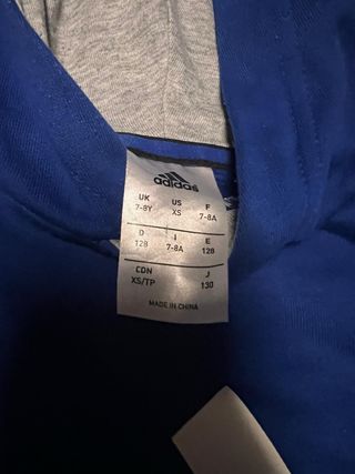 Sudadera Adidas Azul con Logo