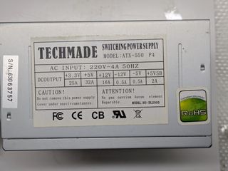 Alimentatore PC Desktop TECHMADE ATX-550