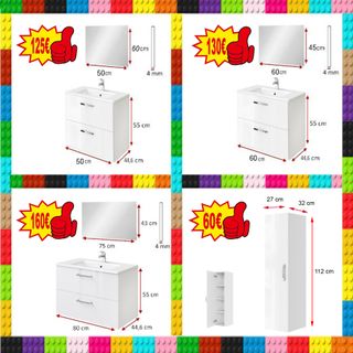 CONJUNTO MUEBLE BAÑO SUSPENDIDO