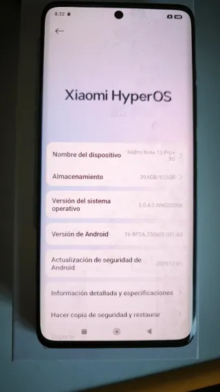 Xiaomi Redmi Note 13 Pro+ 5G negro