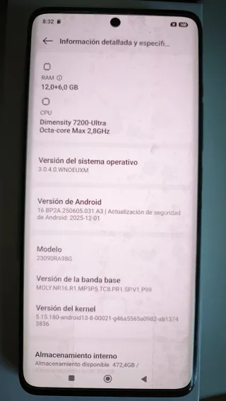 Xiaomi Redmi Note 13 Pro+ 5G negro