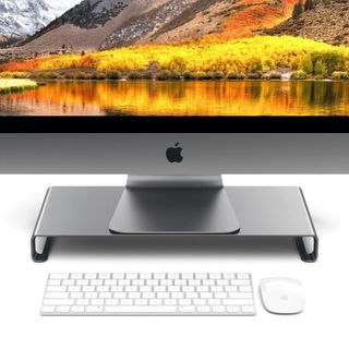 Supporto Satechi in alluminio grigio per monitor/Mac